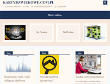 Tablet Screenshot of kartydzwiekowe.com.pl